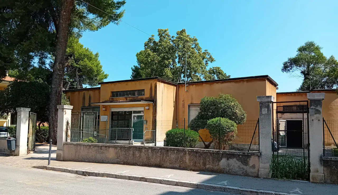 Vista esterna del distretto sanitario di via Veneto