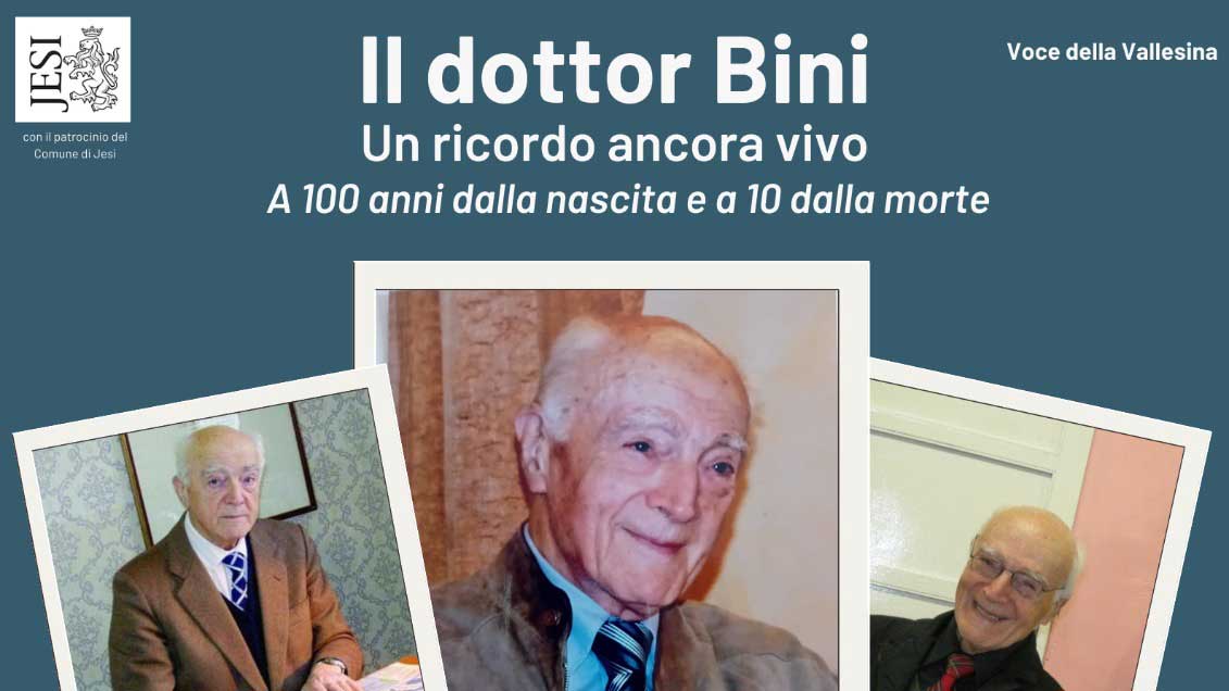 Alcune immagini del dott. Bini riprese dalla locandina