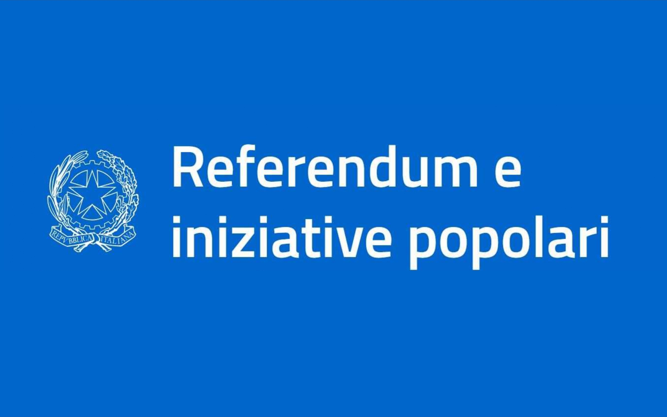 Referendum e iniziative popolari