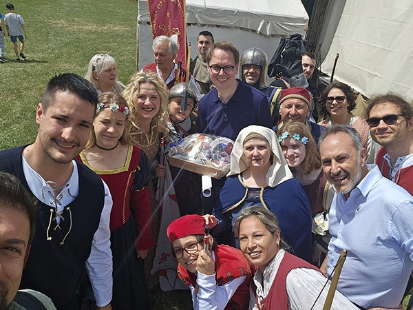 Assessori ed ente palio alla festa medievale di Waiblingen