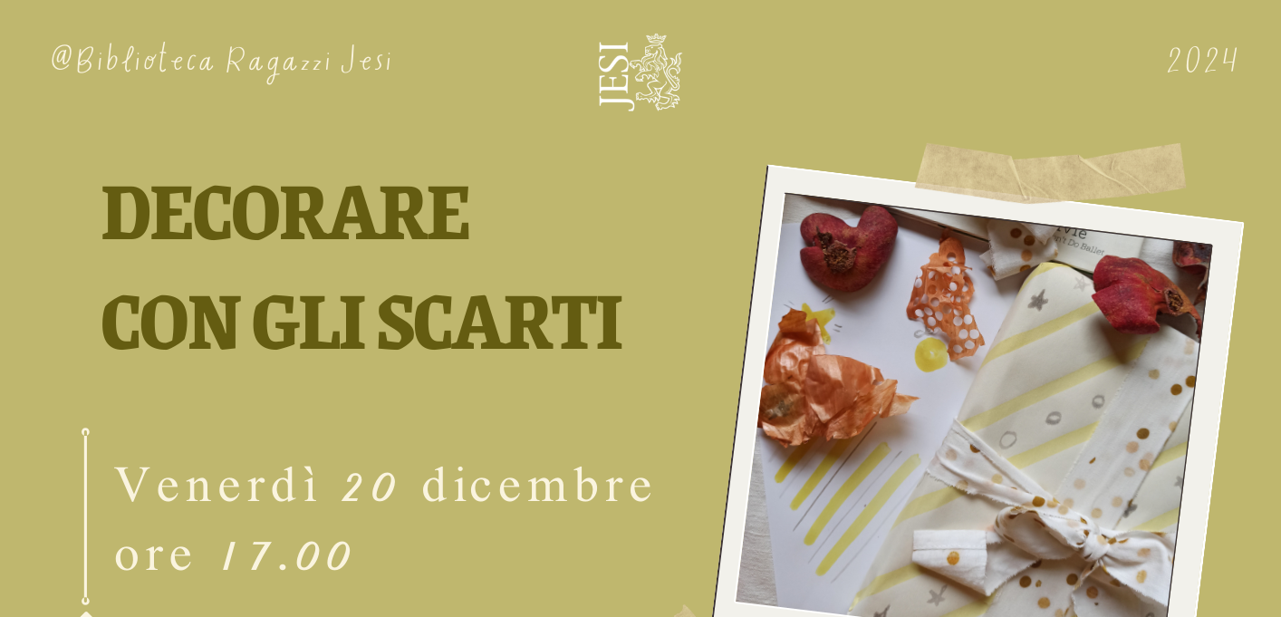 Decorare con gli scarti venerdì 20 dicembre