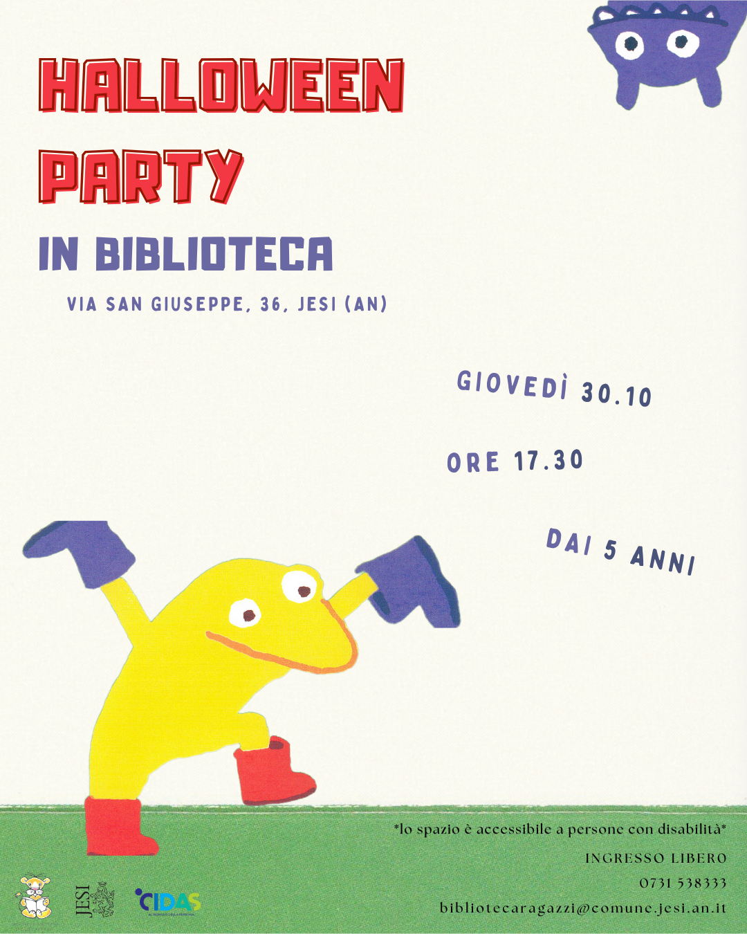 Halloween biblioteca ragazzi