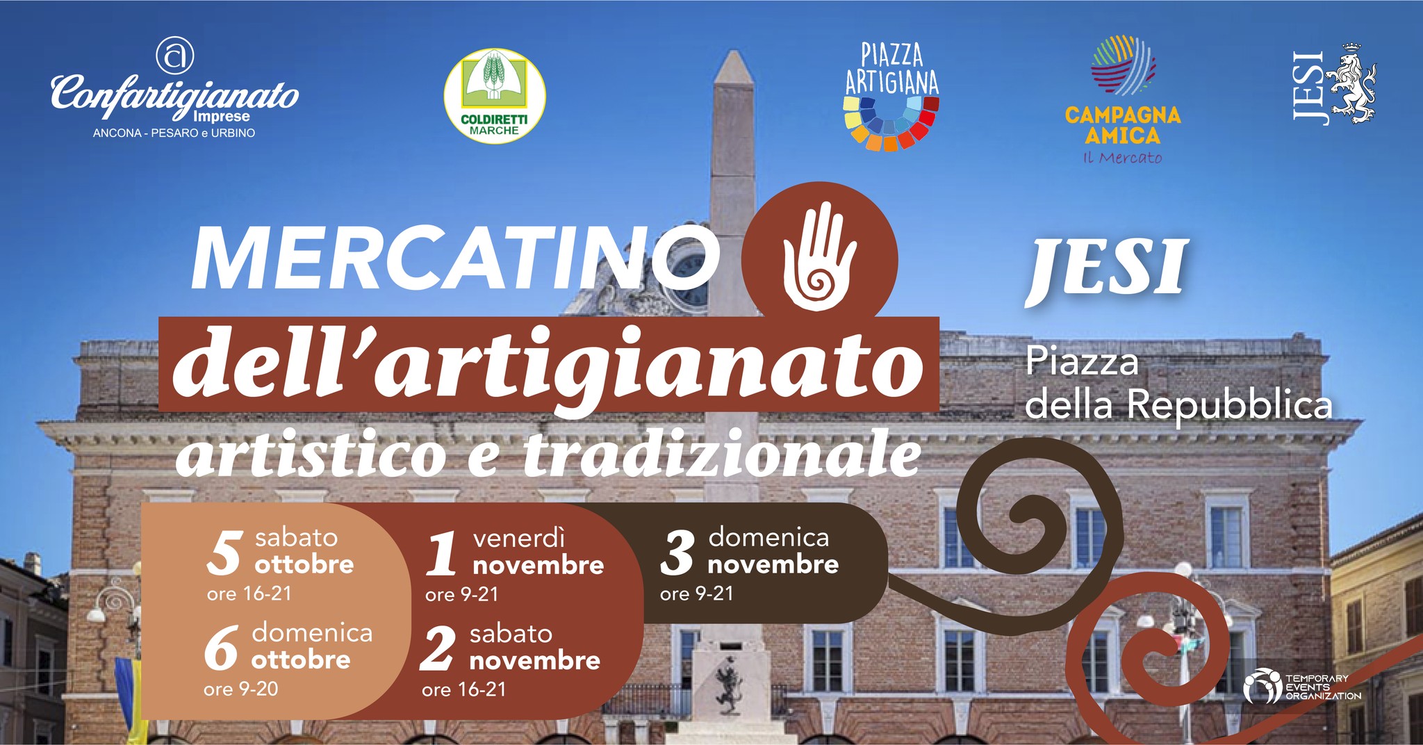 Locandina del mercatino dell'artigianato