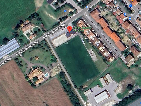 Veduta aerea del campo Petraccini