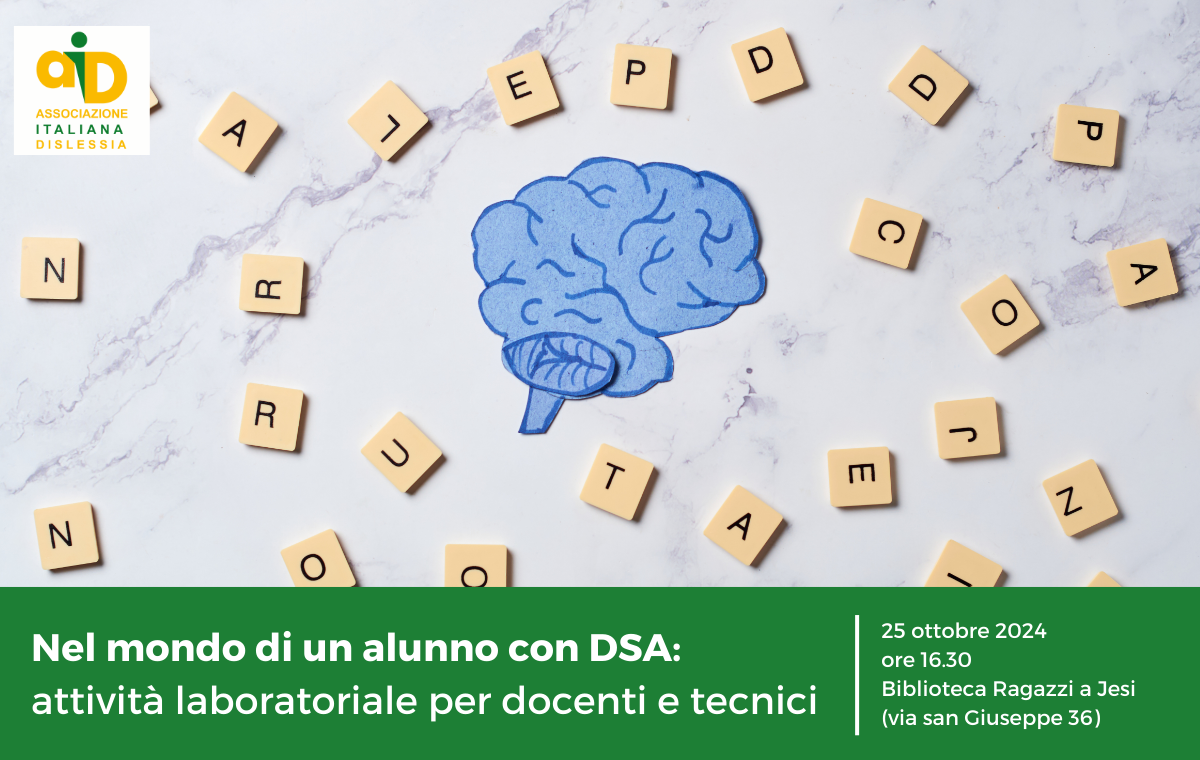 Locandina nel mondo di un alunno con DSA 