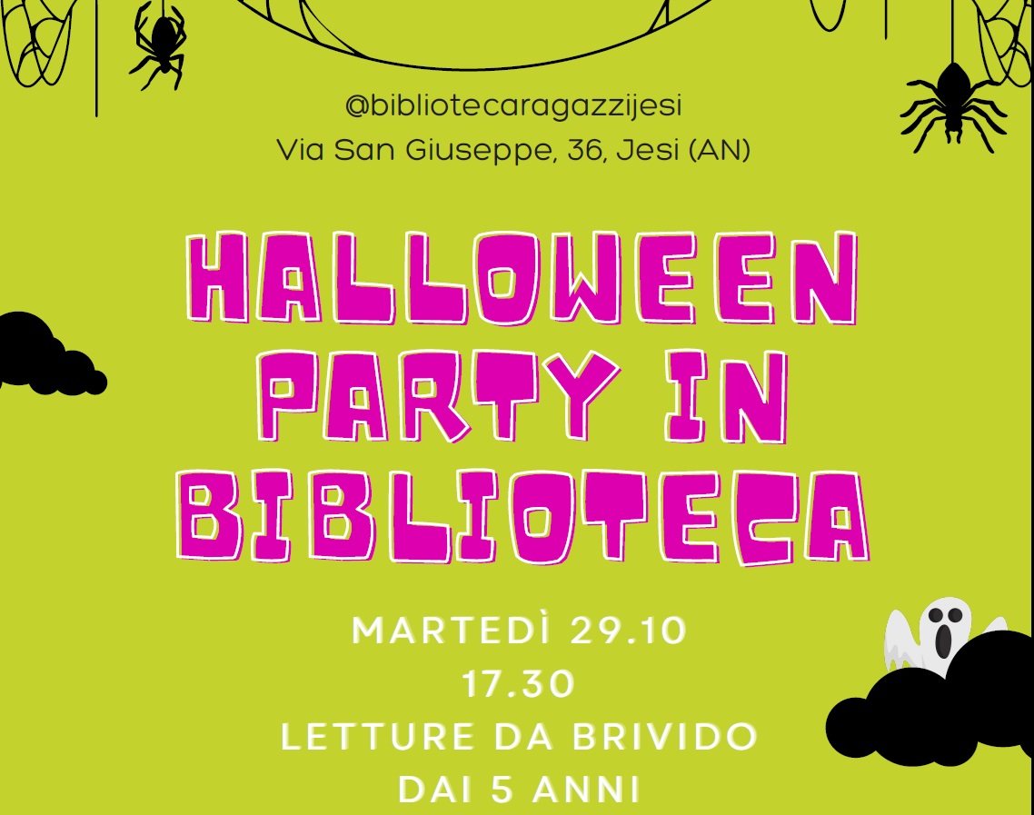 Halloween party in biblioteca ragazzi