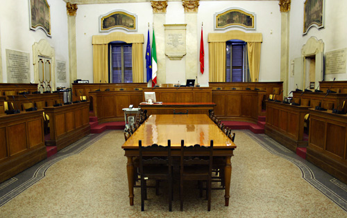 La sala del Consiglio comunale